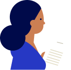 Illustration of person downloading a vendor payment form